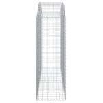 vidaXL Coș gabion arcuit, 200x50x140/160 cm, fier galvanizat
