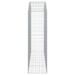 vidaXL Coș gabion arcuit, 200x50x160/180 cm, fier galvanizat