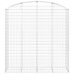 vidaXL Coș gabion arcuit 200x50x200/220 cm fier galvanizat vidaXL Coș gabion arcuit 200x50x200/220 cm fier galvanizat