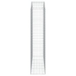 vidaXL Coș gabion arcuit, 200x50x220/240 cm, fier galvanizat