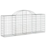 vidaXL Coș gabion arcuit 200x30x80/100 cm fier galvanizat vidaXL Coș gabion arcuit 200x30x80/100 cm fier galvanizat