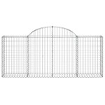 vidaXL Coș gabion arcuit 200x30x80/100 cm fier galvanizat vidaXL Coș gabion arcuit 200x30x80/100 cm fier galvanizat