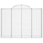 vidaXL Coș gabion arcuit 200x30x140/160 cm fier galvanizat vidaXL Coș gabion arcuit 200x30x140/160 cm fier galvanizat