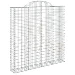 vidaXL Coș gabion arcuit 200x30x200/220 cm fier galvanizat vidaXL Coș gabion arcuit 200x30x200/220 cm fier galvanizat