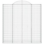 vidaXL Coș gabion arcuit 200x30x200/220 cm fier galvanizat vidaXL Coș gabion arcuit 200x30x200/220 cm fier galvanizat