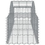 vidaXL Coș gabion arcuit, 200x50x40/60 cm, fier galvanizat