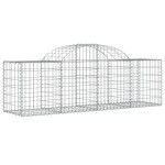vidaXL Coș gabion arcuit 200x50x60/80 cm fier galvanizat vidaXL Coș gabion arcuit 200x50x60/80 cm fier galvanizat