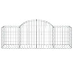 vidaXL Coș gabion arcuit 200x50x60/80 cm fier galvanizat vidaXL Coș gabion arcuit 200x50x60/80 cm fier galvanizat