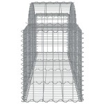 vidaXL Coș gabion arcuit 200x50x60/80 cm fier galvanizat vidaXL Coș gabion arcuit 200x50x60/80 cm fier galvanizat