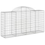 vidaXL Coș gabion arcuit 200x50x100/120 cm fier galvanizat vidaXL Coș gabion arcuit 200x50x100/120 cm fier galvanizat