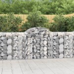 vidaXL Coș gabion arcuit 200x50x100/120 cm fier galvanizat vidaXL Coș gabion arcuit 200x50x100/120 cm fier galvanizat