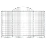 vidaXL Coș gabion arcuit 200x50x120/140 cm fier galvanizat vidaXL Coș gabion arcuit 200x50x120/140 cm fier galvanizat