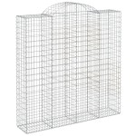 vidaXL Coș gabion arcuit 200x50x200/220 cm fier galvanizat vidaXL Coș gabion arcuit 200x50x200/220 cm fier galvanizat