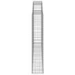 vidaXL Coș gabion arcuit, 300x30x160/180 cm, fier galvanizat vidaXL Coș gabion arcuit, 300x30x160/180 cm, fier galvanizat
