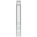 vidaXL Coș gabion arcuit, 300x30x200/220 cm, fier galvanizat vidaXL Coș gabion arcuit, 300x30x200/220 cm, fier galvanizat