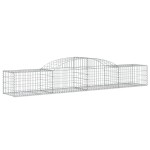 vidaXL Coș gabion arcuit, 300x50x40/60 cm, fier galvanizat