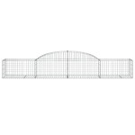 vidaXL Coș gabion arcuit, 300x50x40/60 cm, fier galvanizat