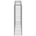 vidaXL Coș gabion arcuit, 300x50x180/200 cm, fier galvanizat