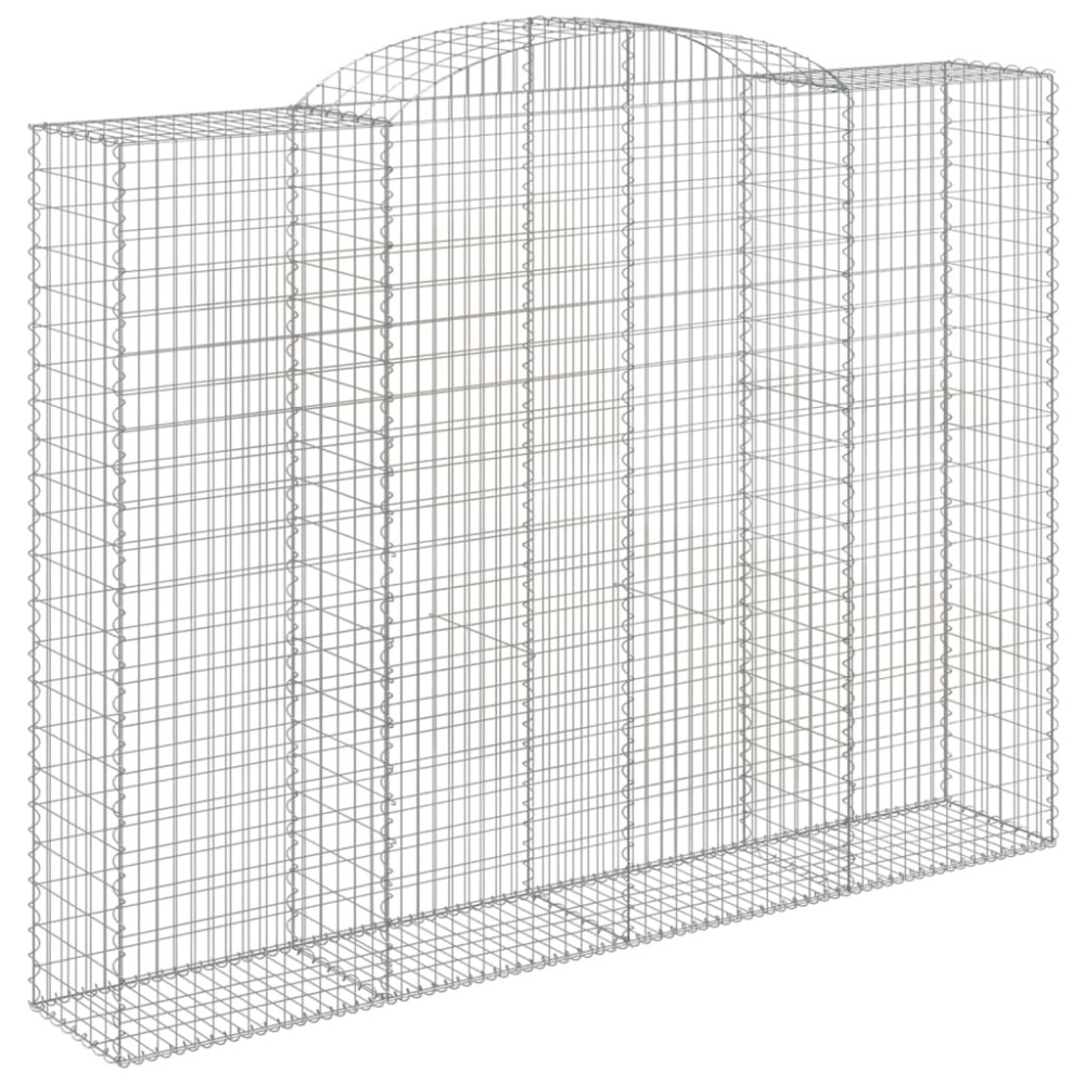 vidaXL Coș gabion arcuit, 300x50x220/240, fier galvanizat