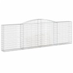 vidaXL Coș gabion arcuit 400x30x120/140 cm fier galvanizat vidaXL Coș gabion arcuit 400x30x120/140 cm fier galvanizat