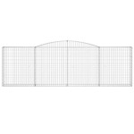 vidaXL Coș gabion arcuit 400x30x120/140 cm fier galvanizat vidaXL Coș gabion arcuit 400x30x120/140 cm fier galvanizat