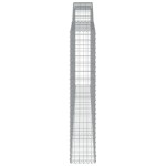vidaXL Coș gabion arcuit, 400x30x160/180 cm, fier galvanizat