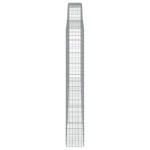 vidaXL Coș gabion arcuit 400x30x200/220 cm fier galvanizat