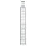 vidaXL Coș gabion arcuit 400x30x220/240 cm fier galvanizat