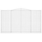 vidaXL Coș gabion arcuit 400x50x220/240 cm fier galvanizat vidaXL Coș gabion arcuit 400x50x220/240 cm fier galvanizat