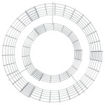 vidaXL Vatră de foc din gabion Ø 50 cm fier galvanizat vidaXL Vatră de foc din gabion Ø 50 cm fier galvanizat