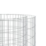 vidaXL Vatră de foc din gabion Ø 50 cm fier galvanizat