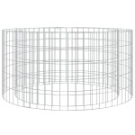 vidaXL Vatră de foc din gabion Ø 100 cm, fier galvanizat