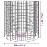 vidaXL Vatră de foc din gabion Ø 100 cm, fier galvanizat vidaXL Vatră de foc din gabion Ø 100 cm, fier galvanizat