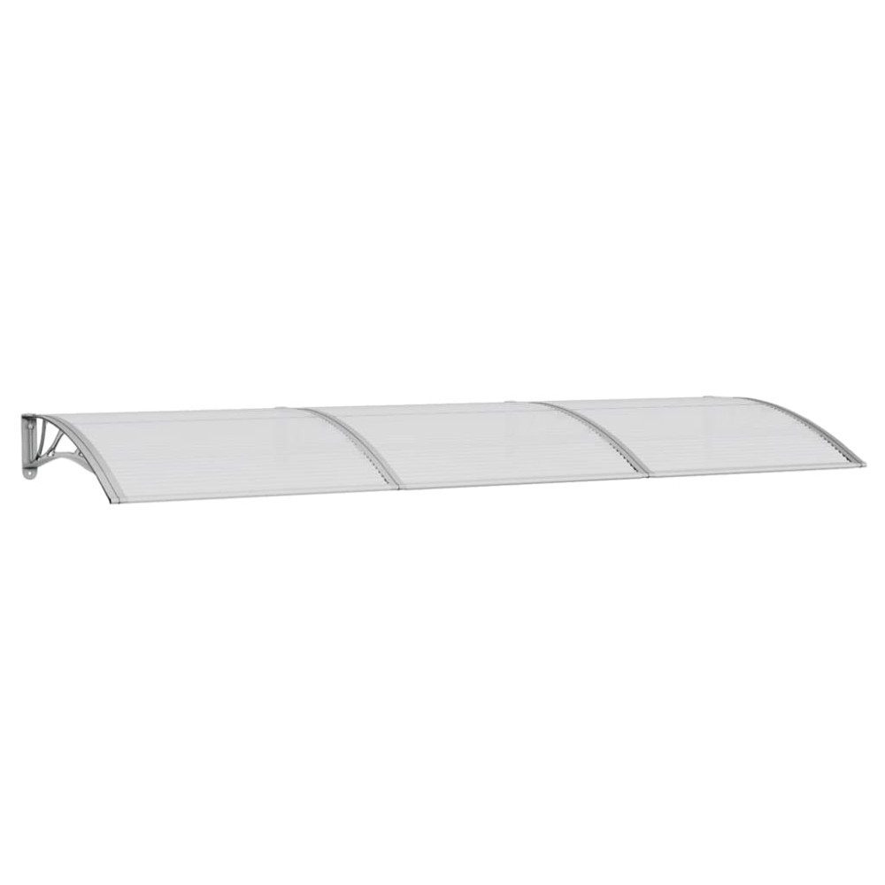 vidaXL Copertină de ușă, gri, 300x100 cm, policarbonat