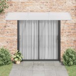 vidaXL Copertină de ușă, gri, 300x100 cm, policarbonat