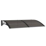 vidaXL Copertină de ușă, negru, 150x100 cm, policarbonat vidaXL Copertină de ușă, negru, 150x100 cm, policarbonat