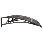 vidaXL Copertină de ușă, negru, 150x100 cm, policarbonat vidaXL Copertină de ușă, negru, 150x100 cm, policarbonat