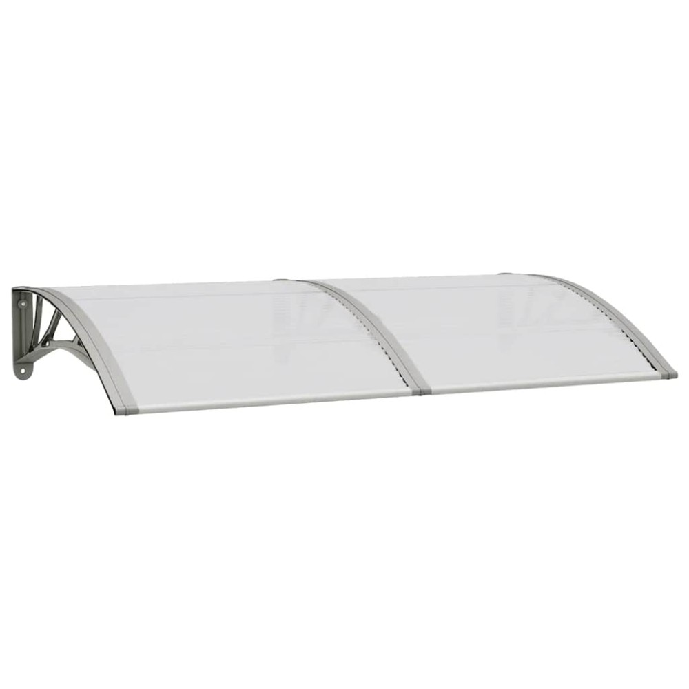 vidaXL Copertină de ușă, gri, 150x75 cm, policarbonat
