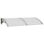 vidaXL Copertină de ușă, gri, 150x75 cm, policarbonat