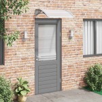 vidaXL Copertină de ușă, gri și transparent, 80x75 cm, policarbonat vidaXL Copertină de ușă, gri și transparent, 80x75 cm, policarbonat