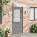 vidaXL Copertină de ușă, gri și transparent, 100x75 cm, policarbonat vidaXL Copertină de ușă, gri și transparent, 100x75 cm, policarbonat