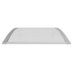 vidaXL Copertină de ușă, gri și transparent, 100x75 cm, policarbonat vidaXL Copertină de ușă, gri și transparent, 100x75 cm, policarbonat