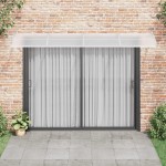 vidaXL Copertină de ușă, gri și transparent, 350x75 cm, policarbonat vidaXL Copertină de ușă, gri și transparent, 350x75 cm, policarbonat