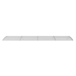 vidaXL Copertină de ușă, gri și transparent, 350x75 cm, policarbonat vidaXL Copertină de ușă, gri și transparent, 350x75 cm, policarbonat