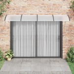 vidaXL Copertină de ușă, negru, 350x100 cm, policarbonat