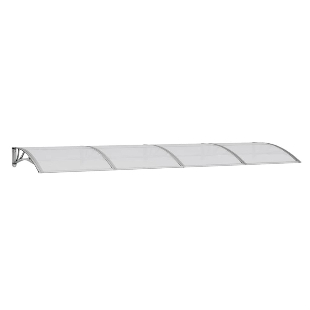 vidaXL Copertină de ușă, gri, 350x100 cm, policarbonat