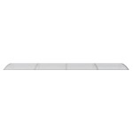 vidaXL Copertină de ușă, gri și transparent, 400x75 cm, policarbonat vidaXL Copertină de ușă, gri și transparent, 400x75 cm, policarbonat