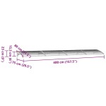 vidaXL Copertină de ușă, gri și transparent, 400x75 cm, policarbonat vidaXL Copertină de ușă, gri și transparent, 400x75 cm, policarbonat