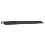 vidaXL Copertină de ușă, negru, 400x100 cm, policarbonat vidaXL Copertină de ușă, negru, 400x100 cm, policarbonat