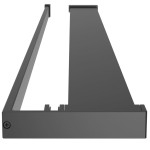 vidaXL Raft de duș pentru perete cabină de duș, negru, 80 cm, aluminiu vidaXL Raft de duș pentru perete cabină de duș, negru, 80 cm, aluminiu